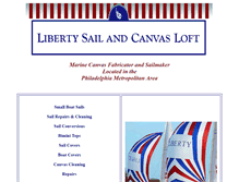Tablet Screenshot of canvasandsails.com